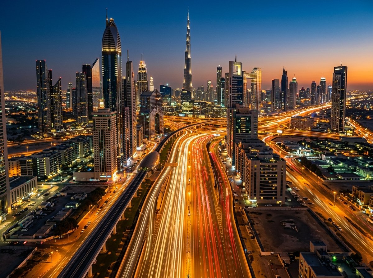 Dubai Sheikh Zayed Road Skyline & Business Hub
