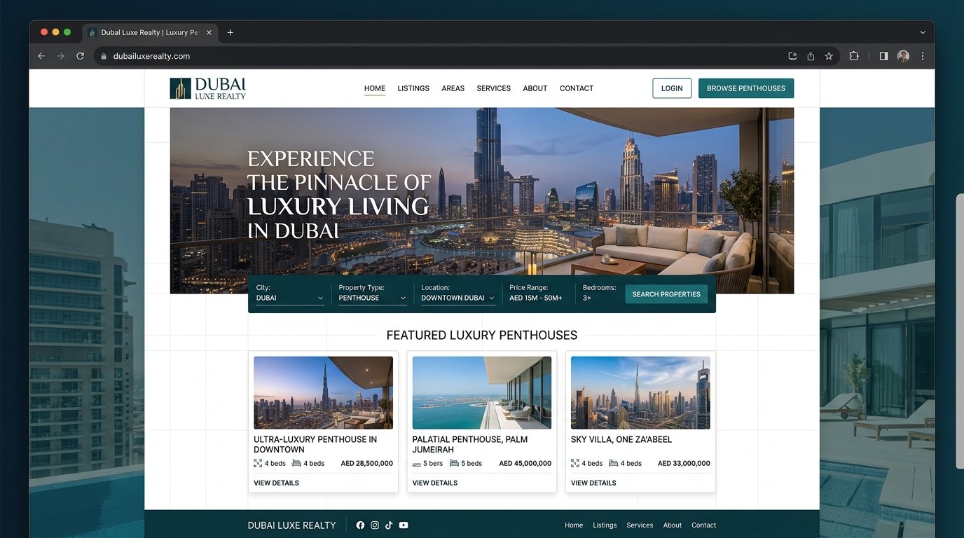 Real Estate Website in Dubai